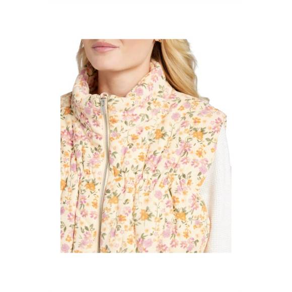NEW SADIE & SAGE plantlover puffer vest in floral - Picture 4 of 4